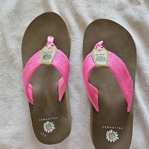 Yelllow Box Hot Pink Flip Flops